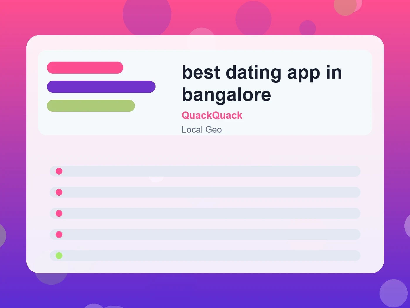 QuackQuack best dating app in bangalore guide visual
