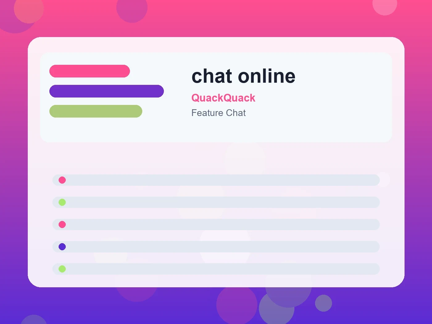QuackQuack chat online guide visual