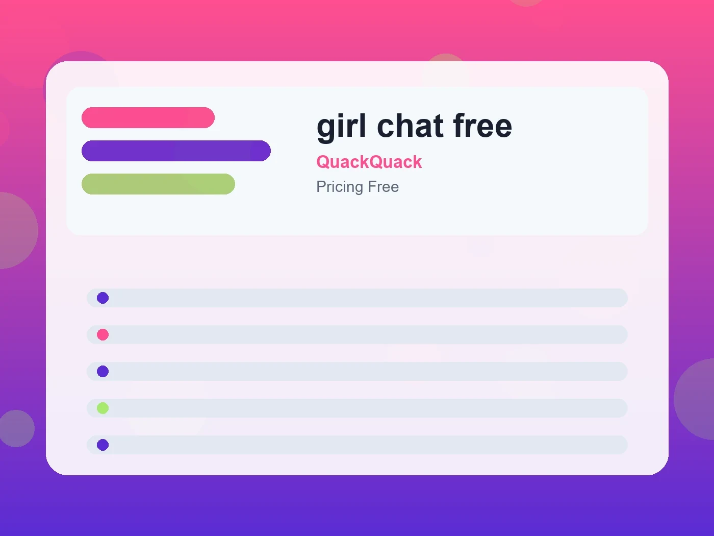 QuackQuack girl chat free guide visual