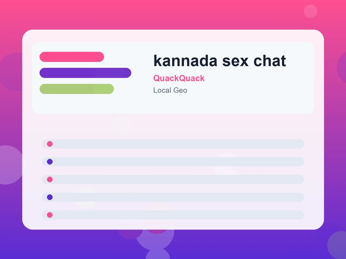 QuackQuack kannada sex chat guide visual