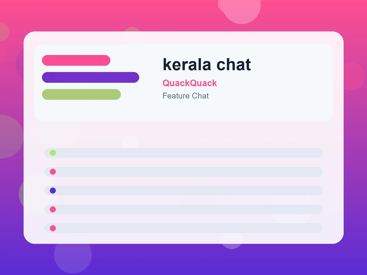 QuackQuack kerala chat guide visual