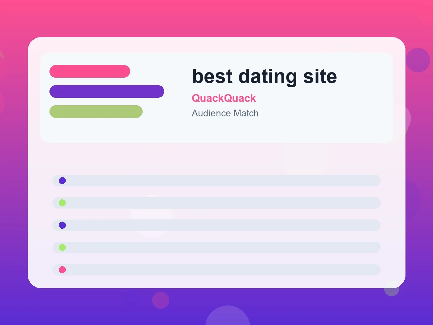 QuackQuack best dating site guide visual