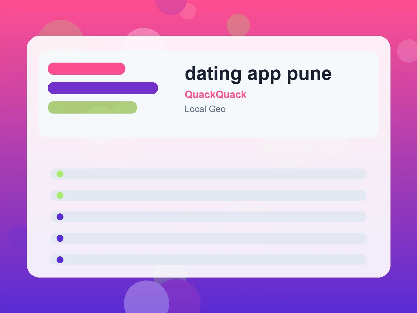 QuackQuack dating app pune guide visual