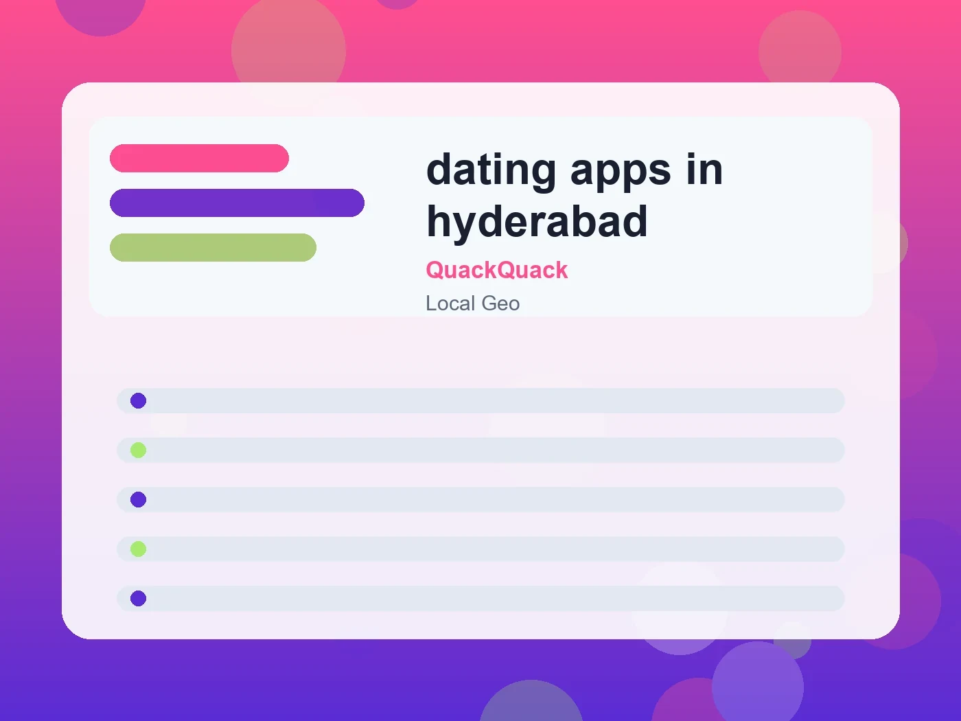 QuackQuack dating apps in hyderabad guide visual