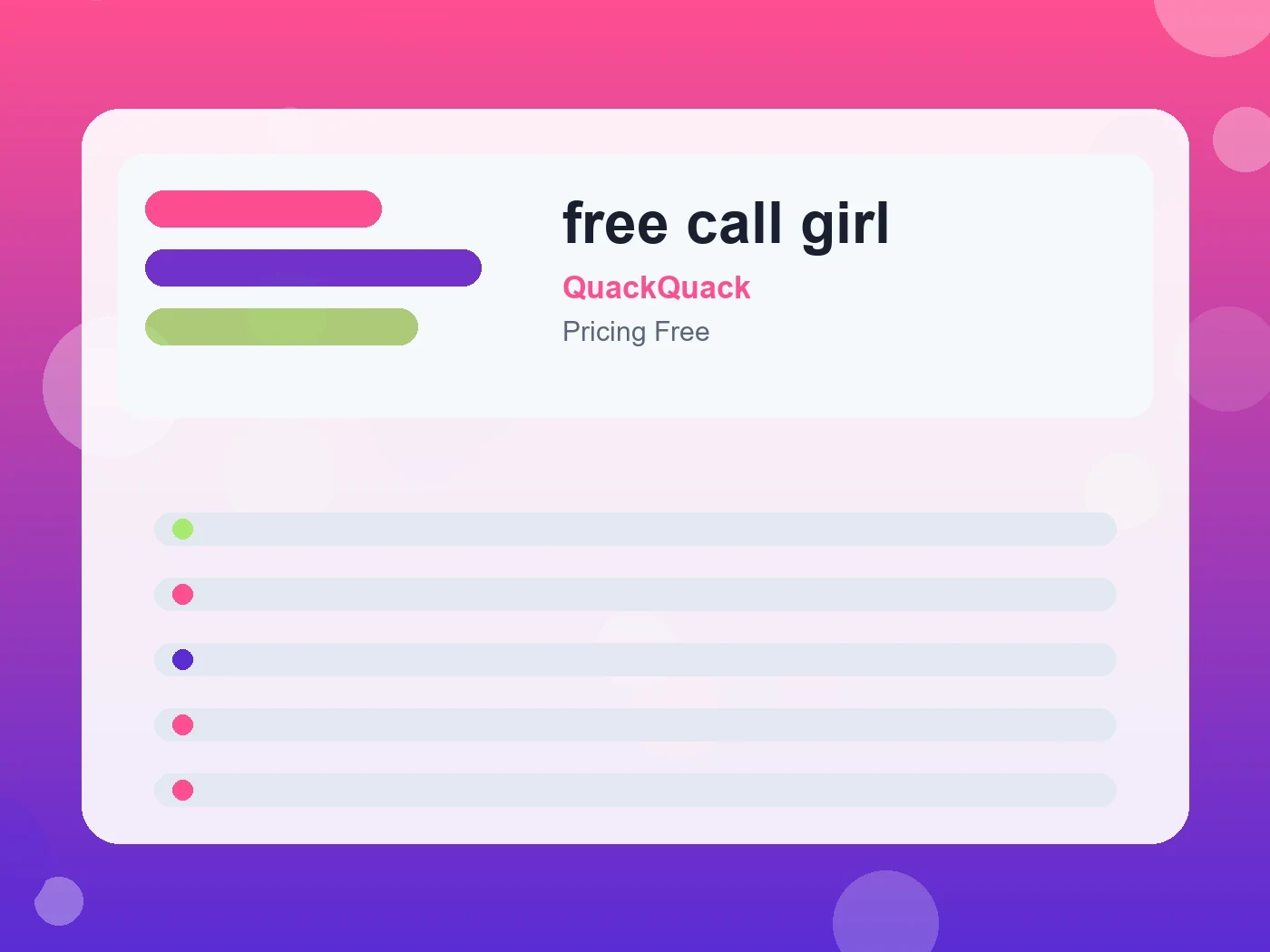QuackQuack free call girl guide visual