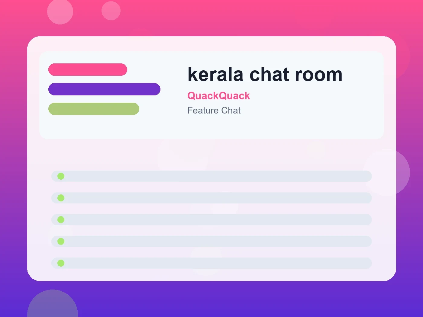 QuackQuack kerala chat room guide visual