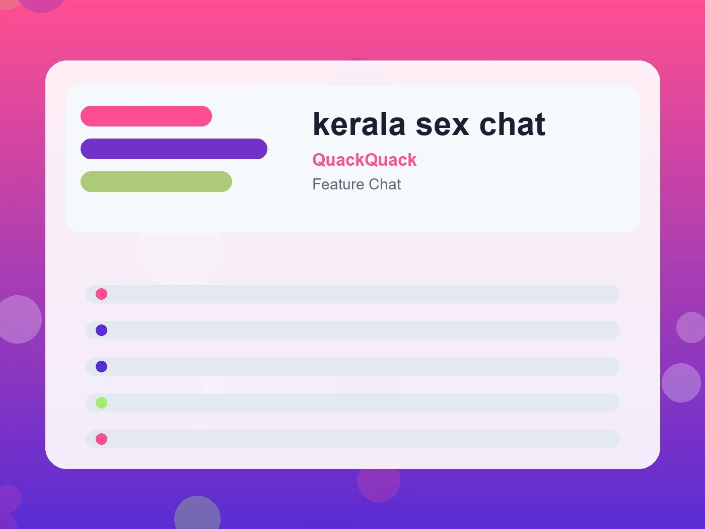 QuackQuack kerala sex chat guide visual
