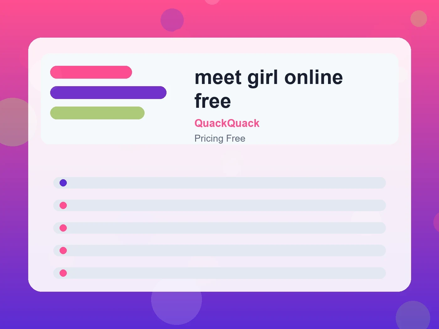 QuackQuack meet girl online free guide visual