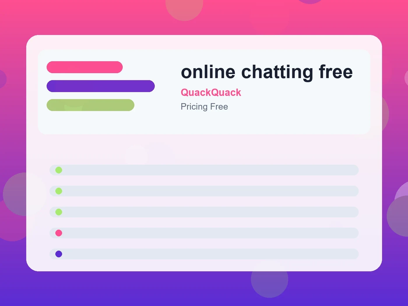 QuackQuack online chatting free guide visual