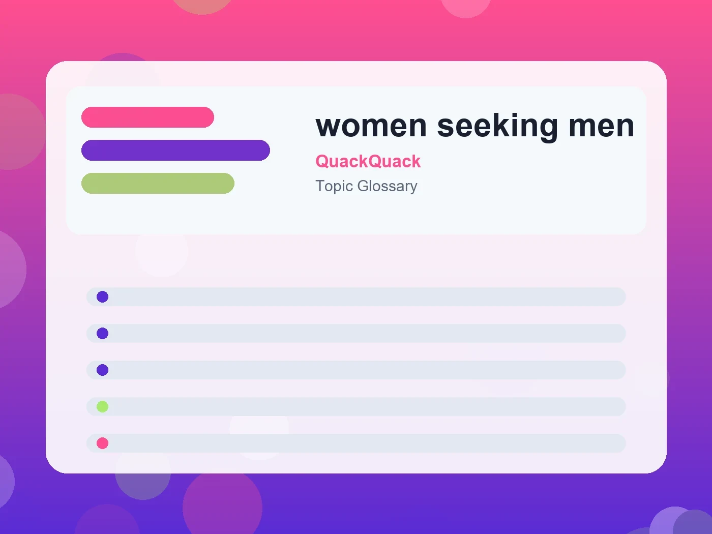 QuackQuack women seeking men guide visual
