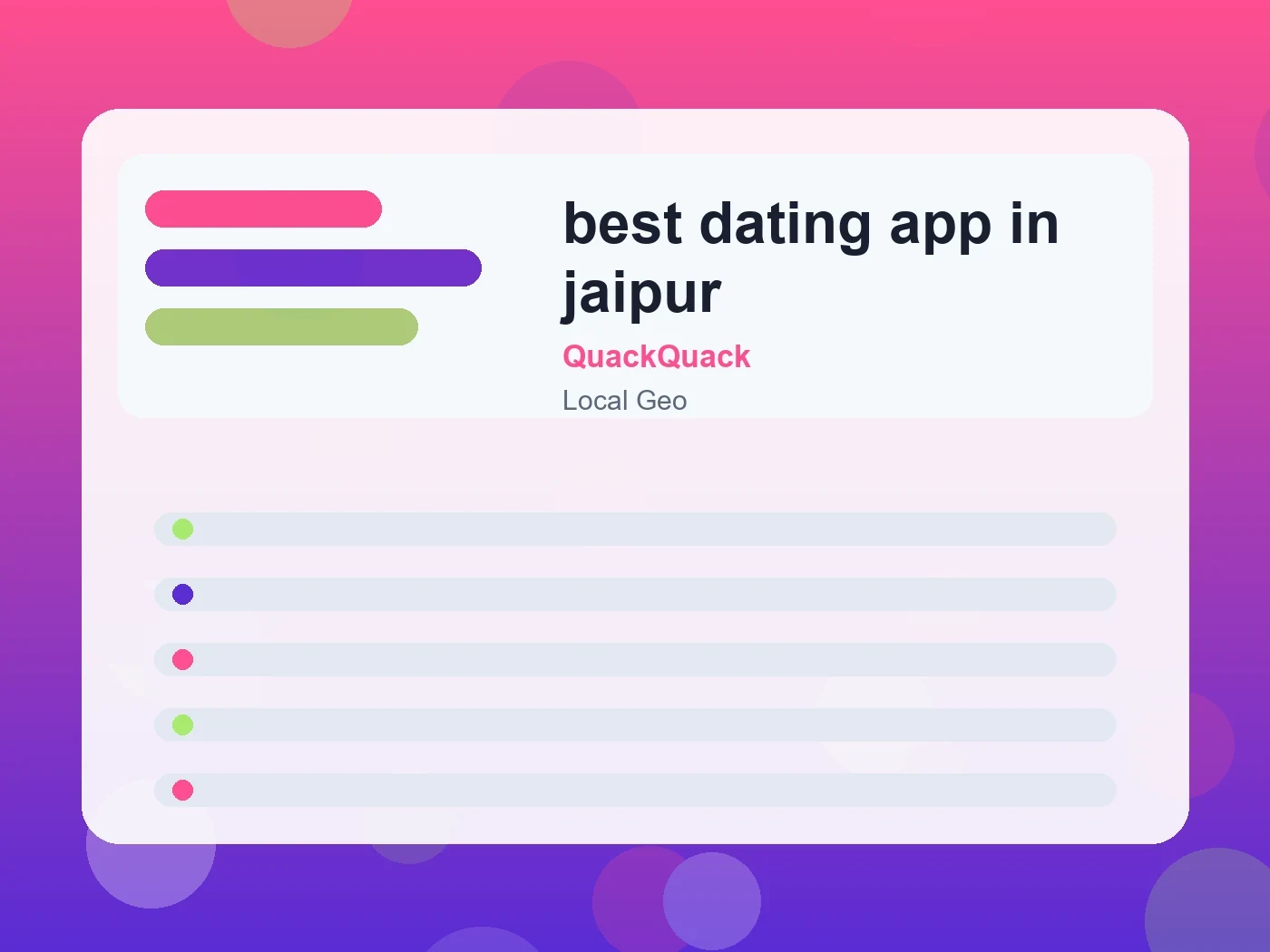 QuackQuack best dating app in jaipur guide visual