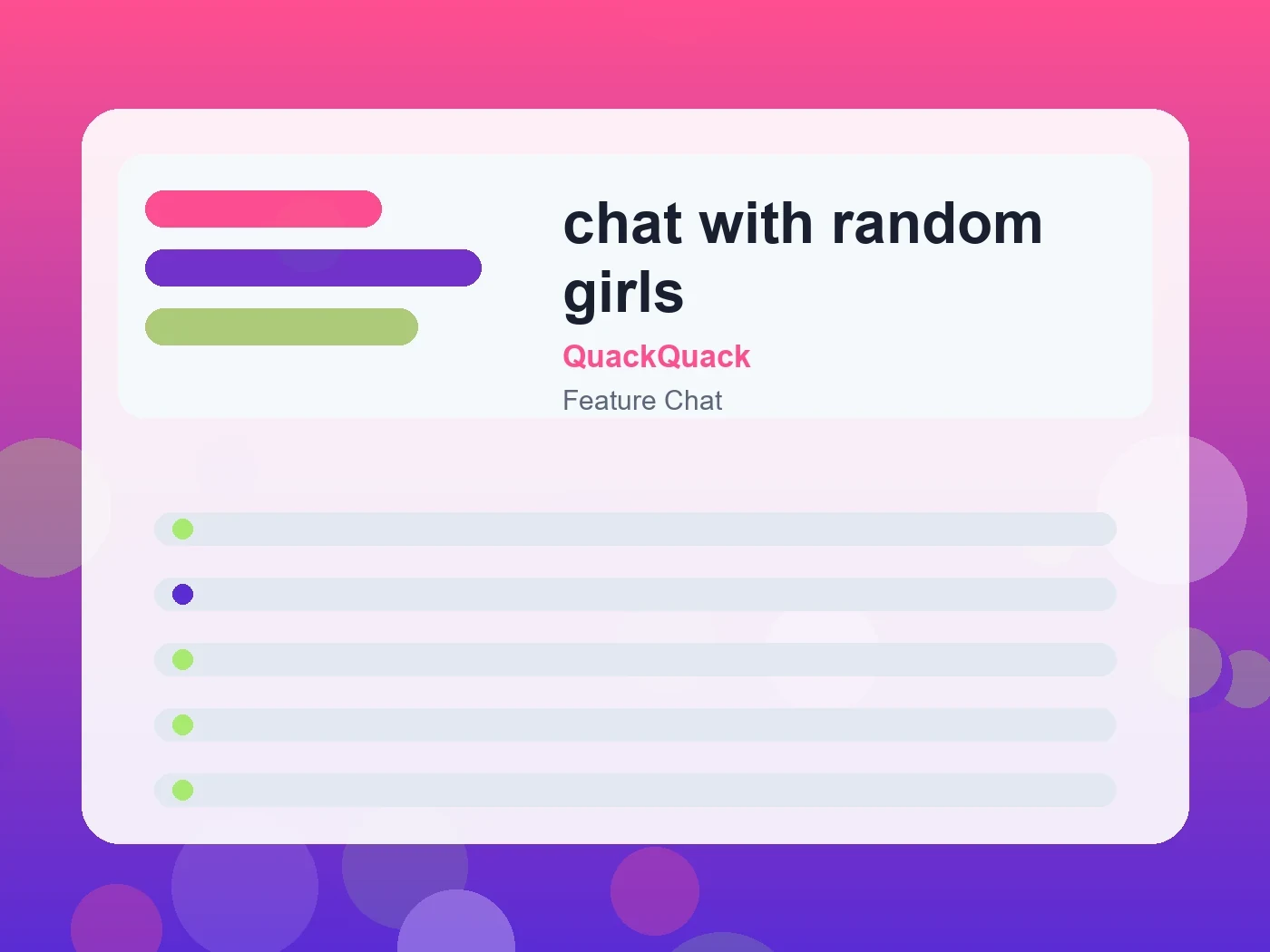 QuackQuack chat with random girls guide visual