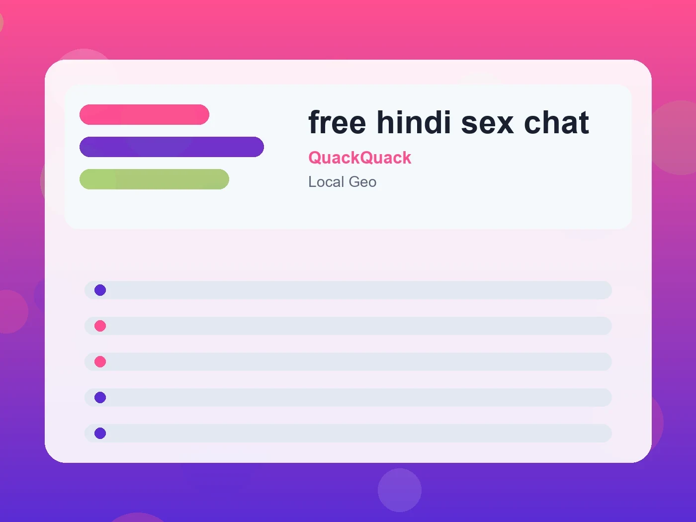 QuackQuack free hindi sex chat guide visual