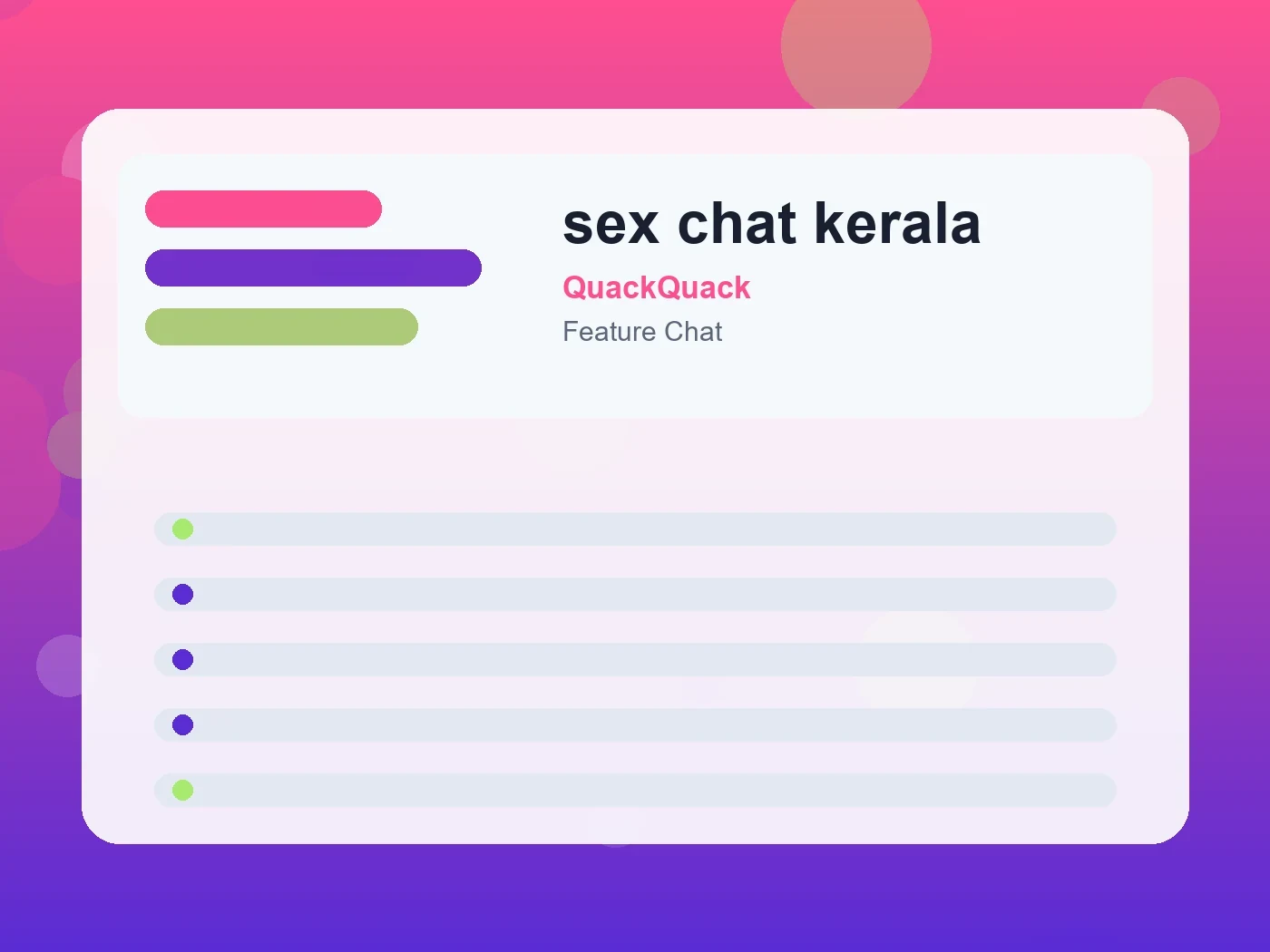 QuackQuack sex chat kerala guide visual