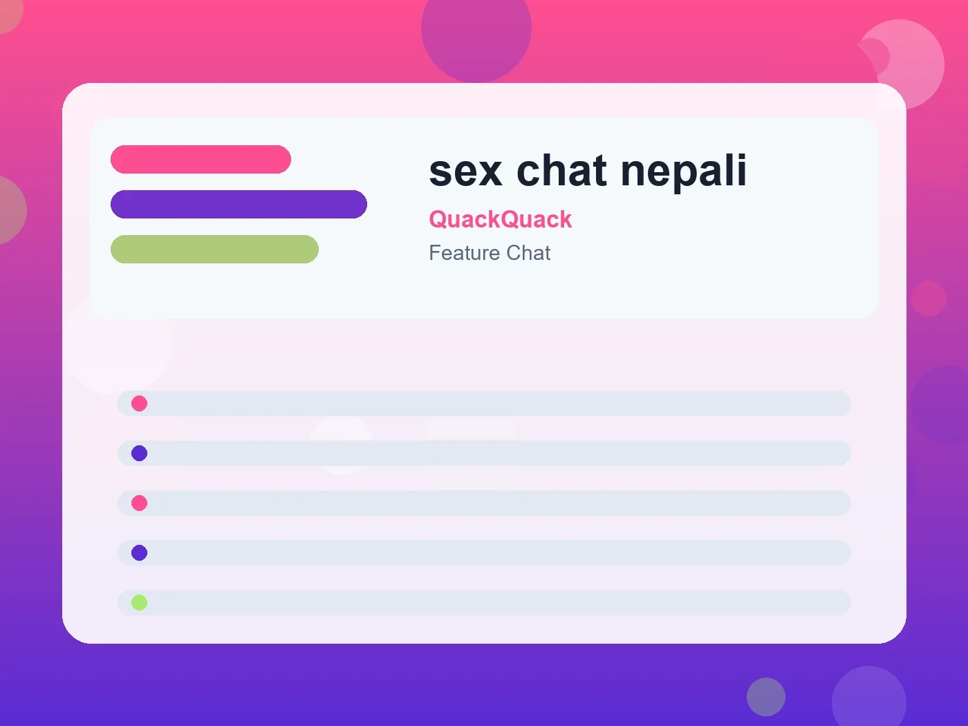 QuackQuack sex chat nepali guide visual