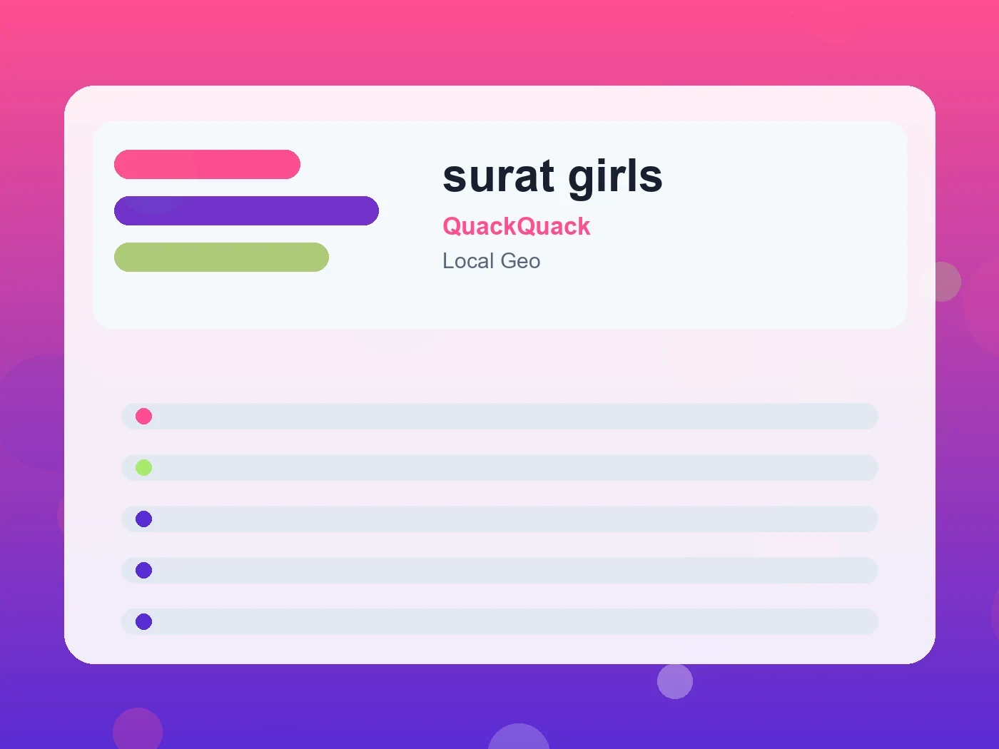 QuackQuack surat girls guide visual
